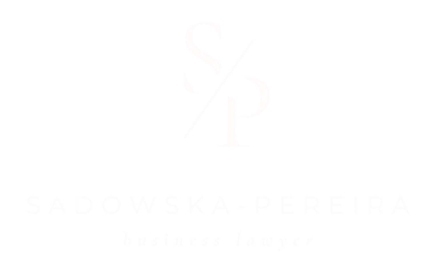 Sadowska Pereira logo white